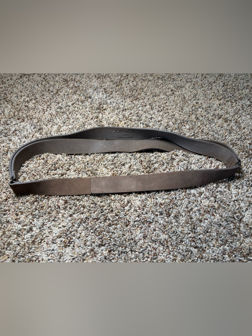 304. Oska Women’s Brown Leather Belt, Made in Germany